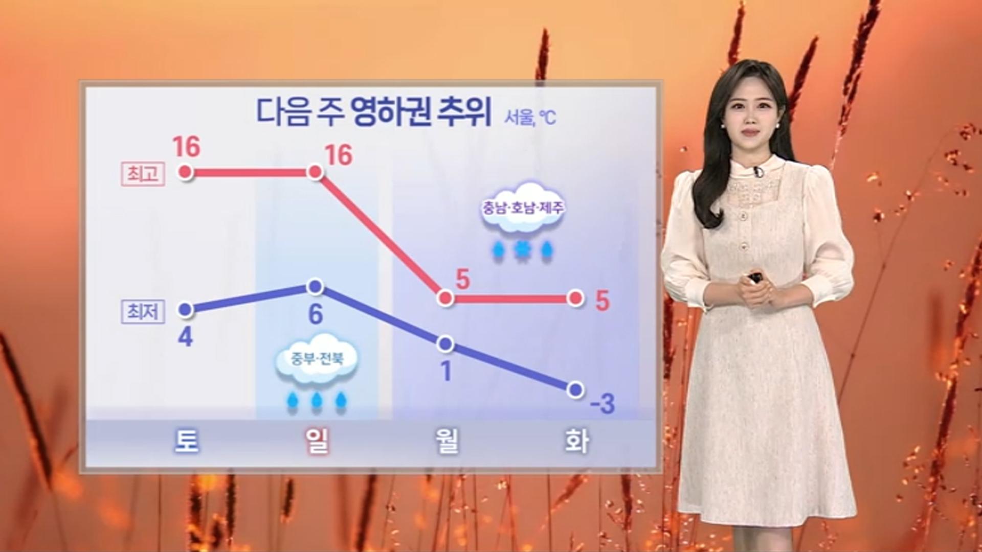 [날씨] 주말까지 완연한 늦가을…다음 주 온라인카지노 합법 사이트 추위