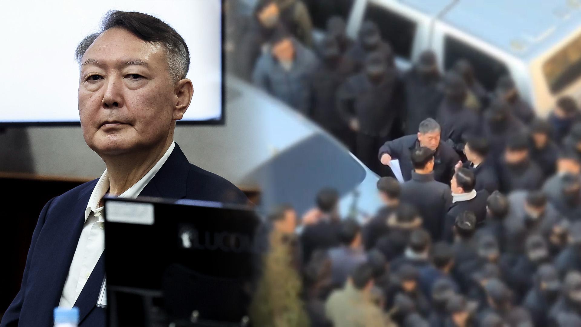 尹, 경호처에 "지지율 오르니 버텨라"…김건희는 과일 제공