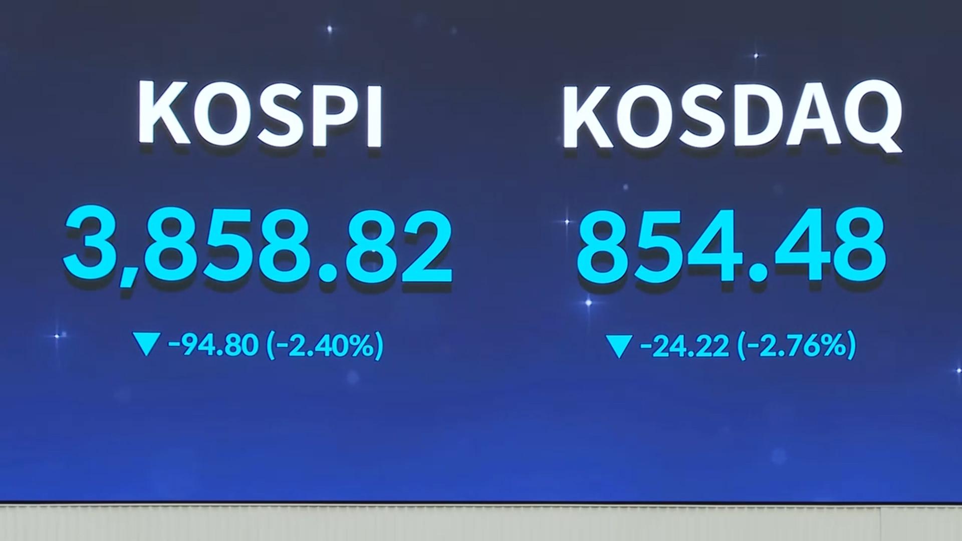 'AI 버블' 논란 지속…코스피 3,900선도 내줘