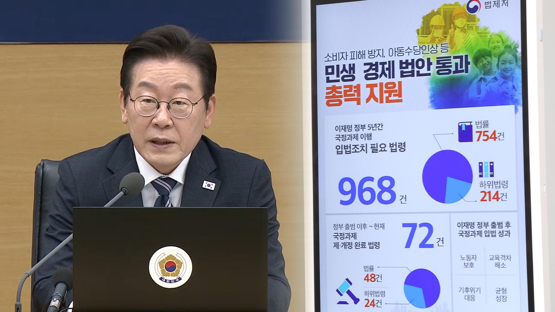 정부, 국정과제 입법 추진 속도…"연내 처리에 최선"