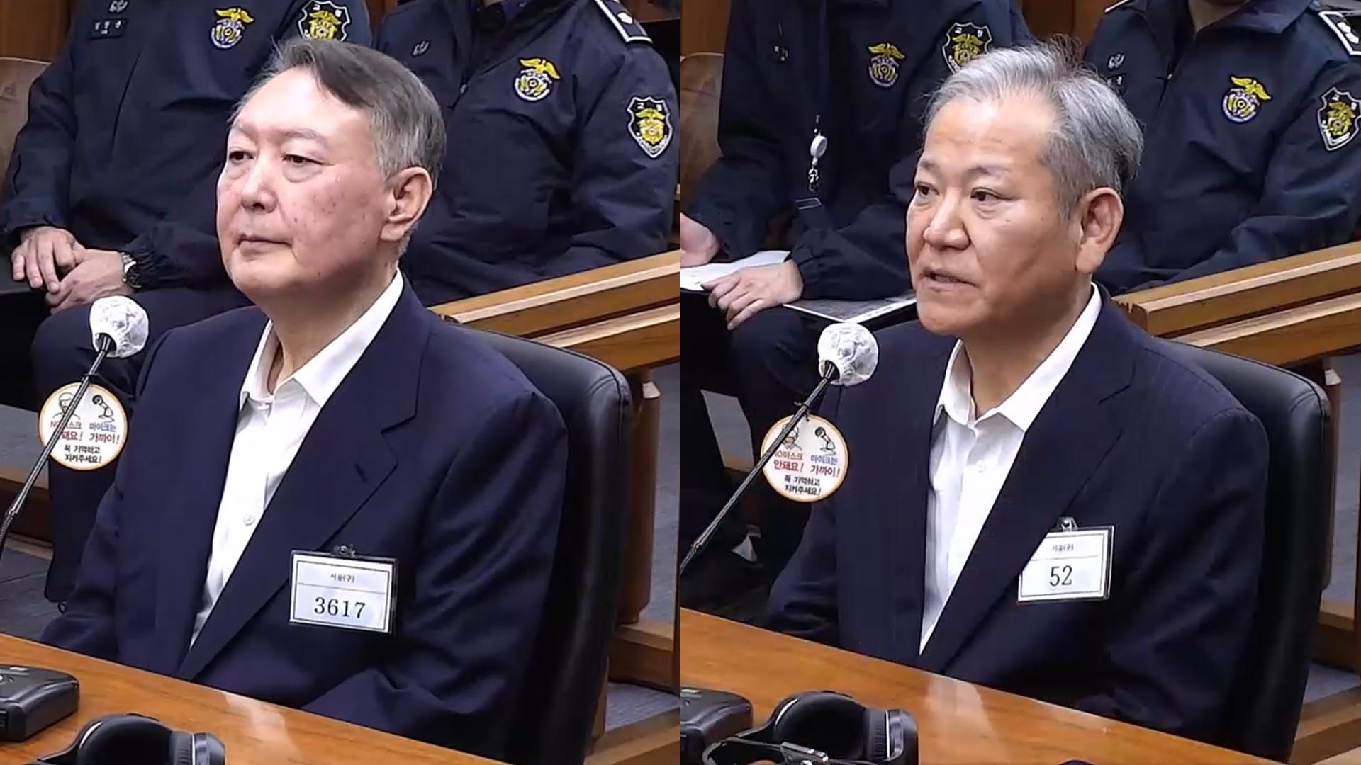 尹, 강제구인 예고에 증인 출석…이상민은 선서 거부