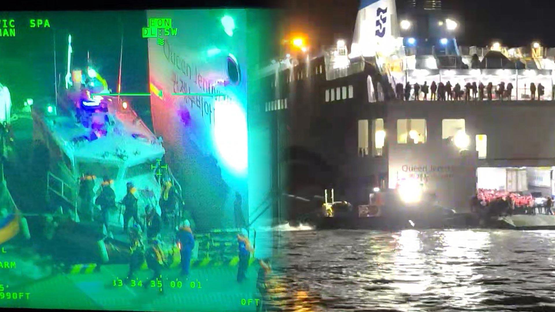 대형 여객선 무인도에 '쿵'…공포 속 침착 대응 빛나