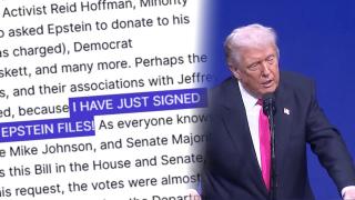 트럼프, '엡스타인 파일 공개법' 서명…"민주당에 역풍불 것"