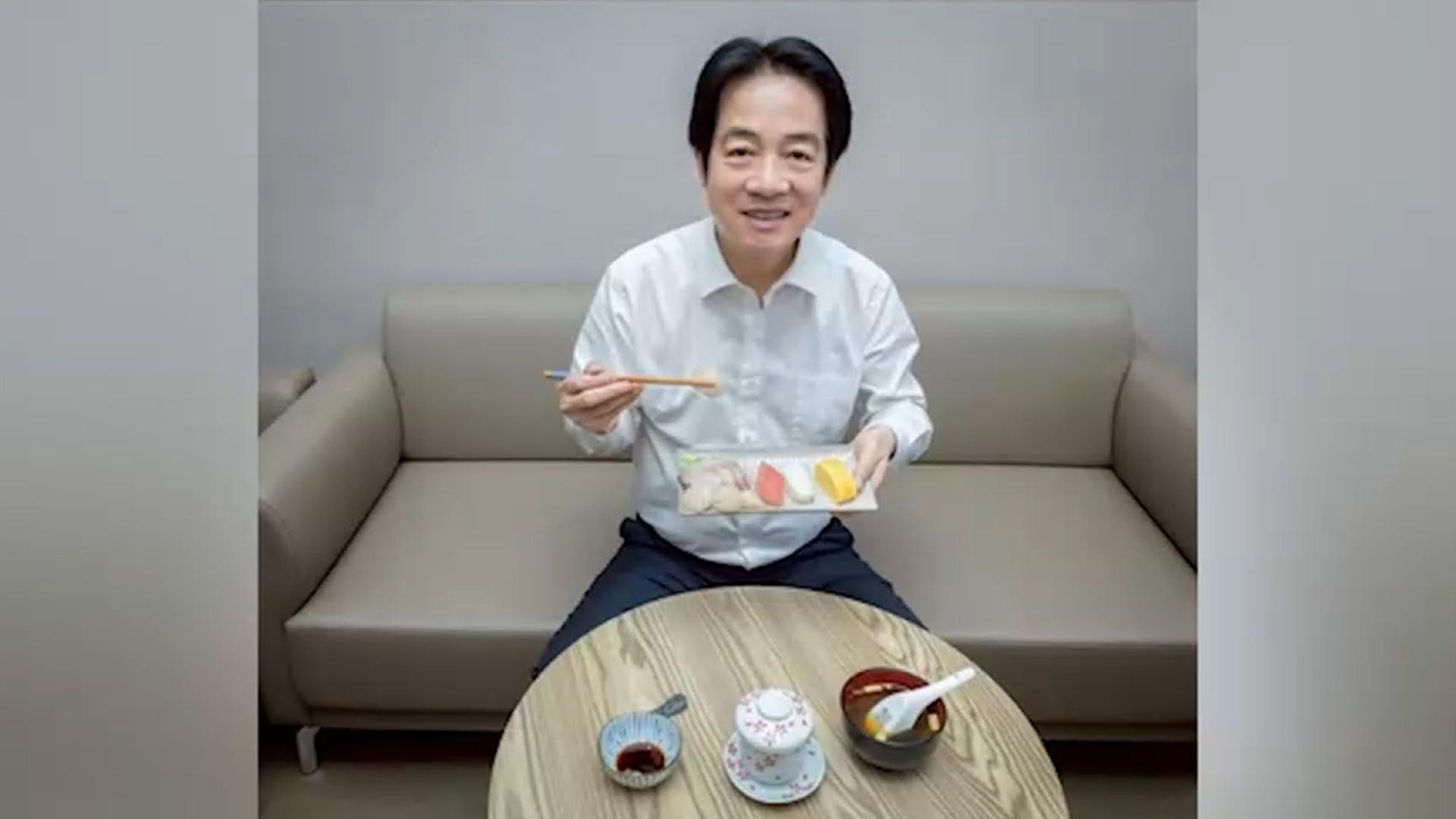 중국 보란 듯?…대만 총통, 온라인카지노 합법 벳무브 해산물 먹는 모습 공개