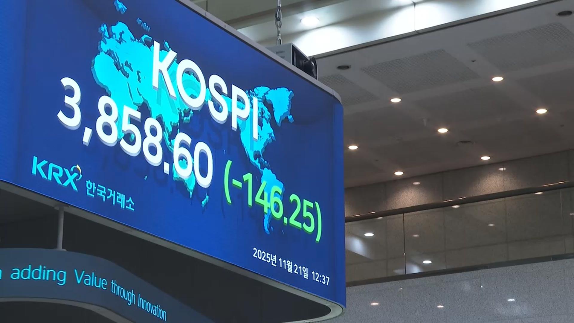 온라인카지노 라이센스 벳엔드, 'AI 거품론'에 3,850선 후퇴…3% <em class='find'급락</em