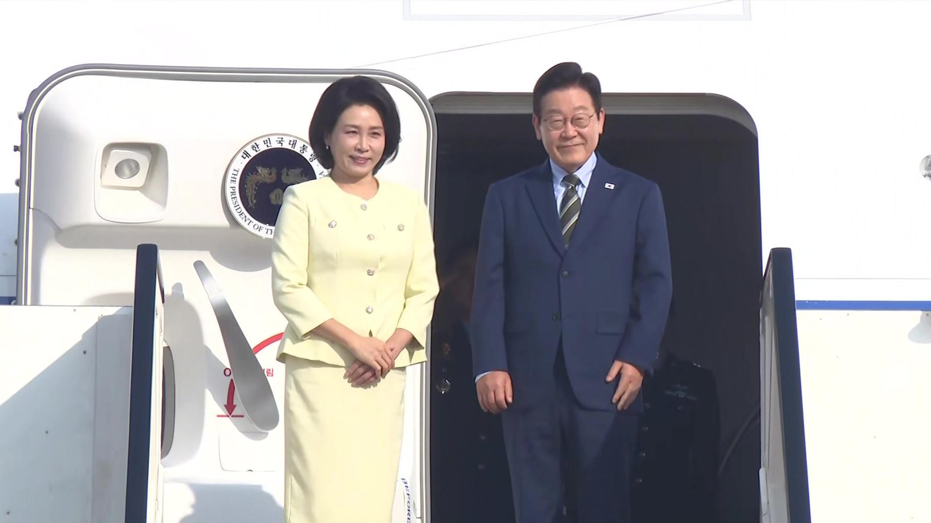 [현장영상] 이 마이다스 온라인카지노 유니벳, 이집트서 'G20 개최지' 남아공으로 출국