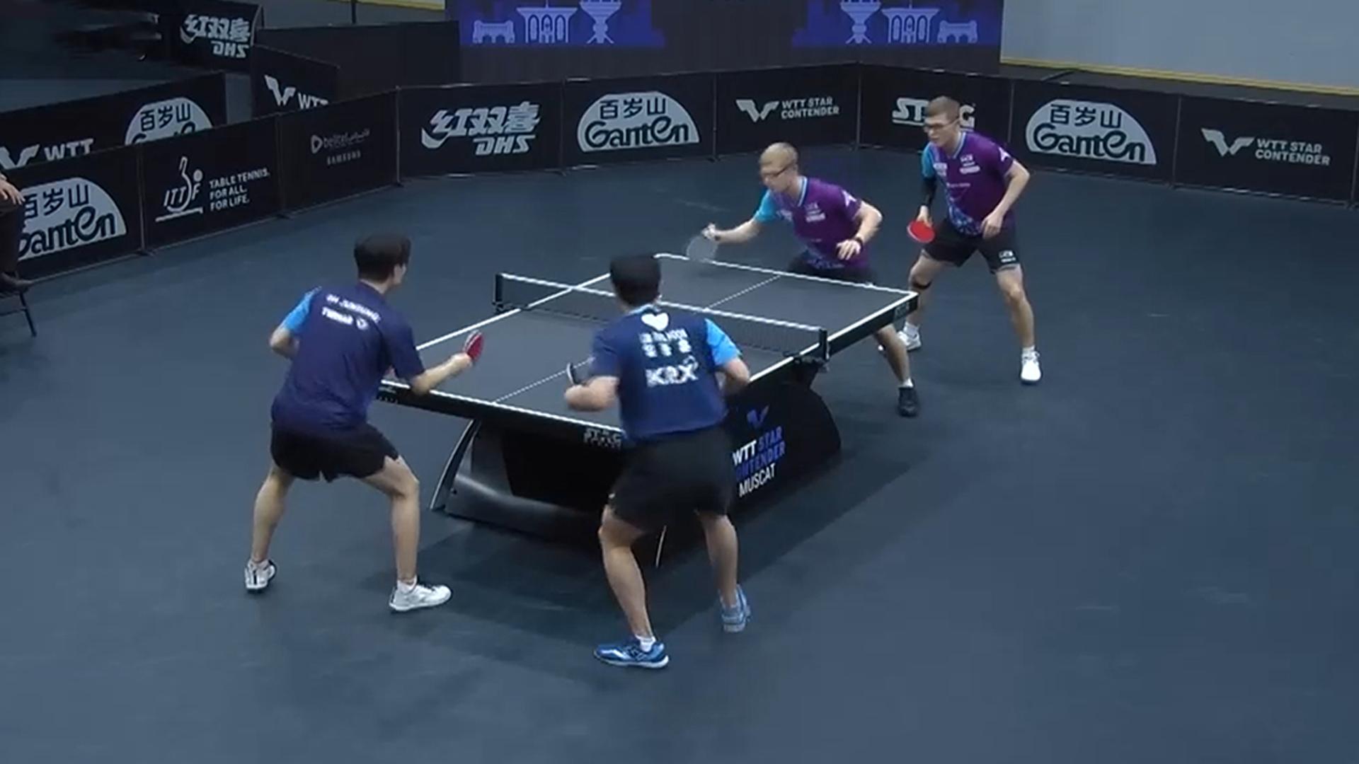 임종훈·온라인 카지노 불법, 세계 1위 꺾고 WTT 무스카트 결승행