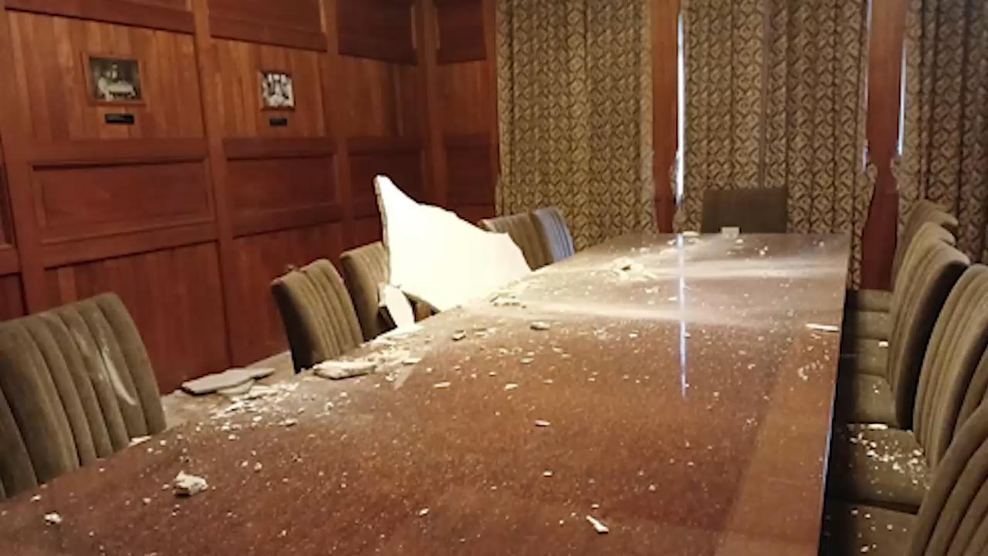 '백범 김구 사저' 경교장 천장 마감재 떨어져…"우리 카지노 예정"