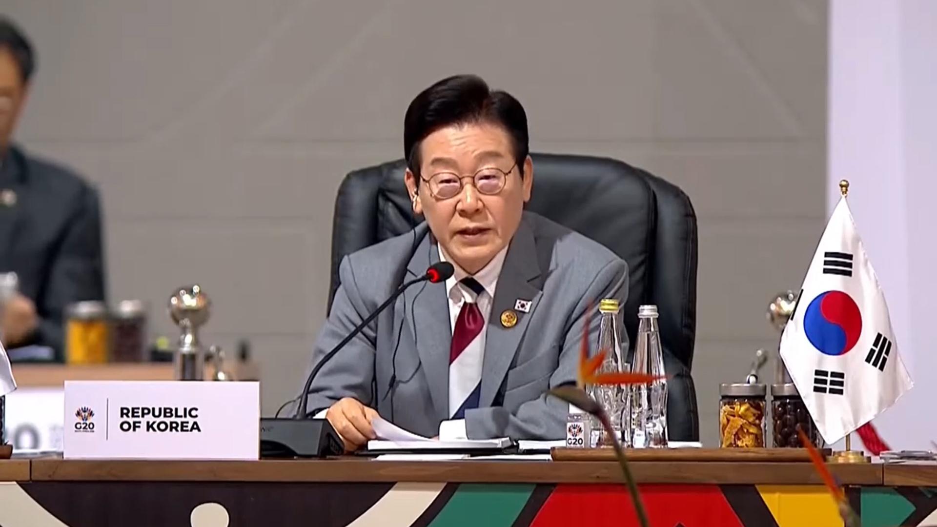 '온라인카지노 벳위즈 넥타이' 매고 글로벌 연대 강조…포용성장 3대 제안