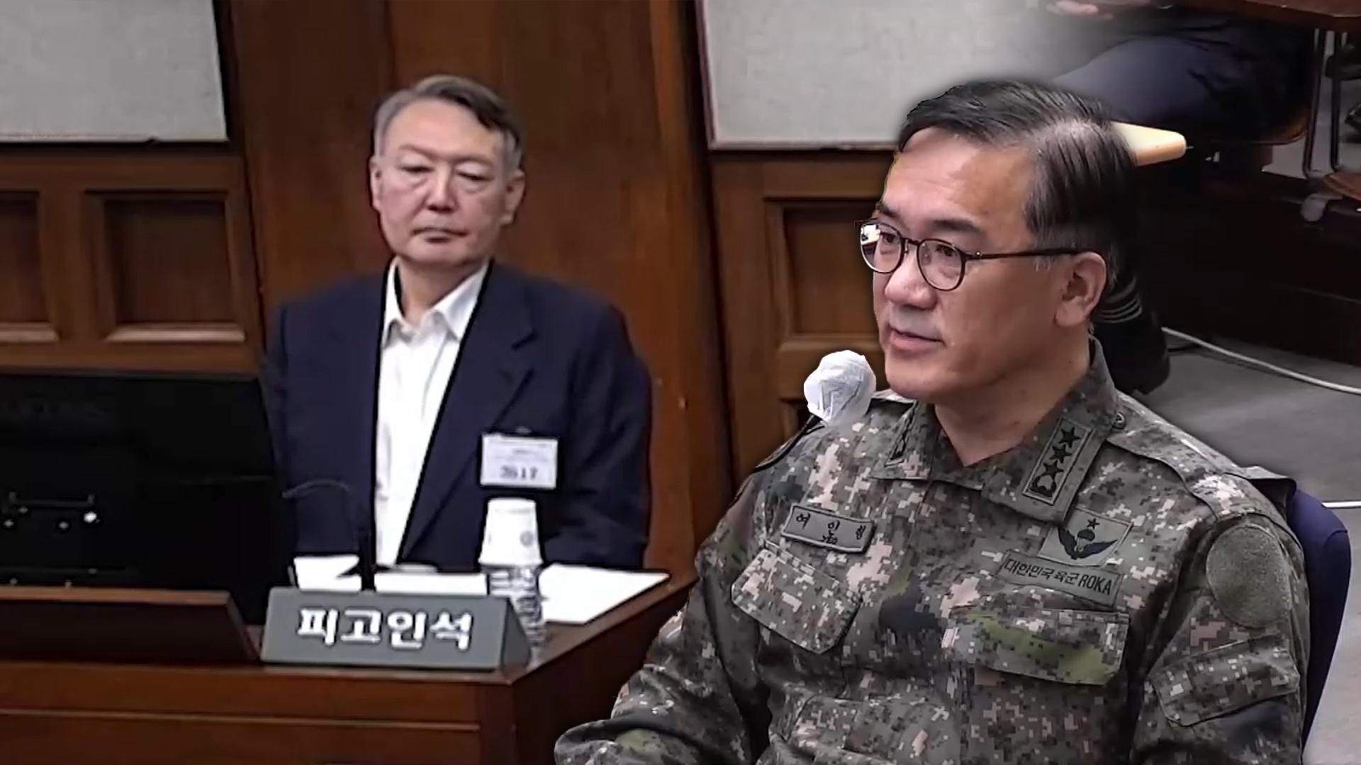 여인형 "尹에 계엄 불가능 설명…무릎 꿇고 말려"