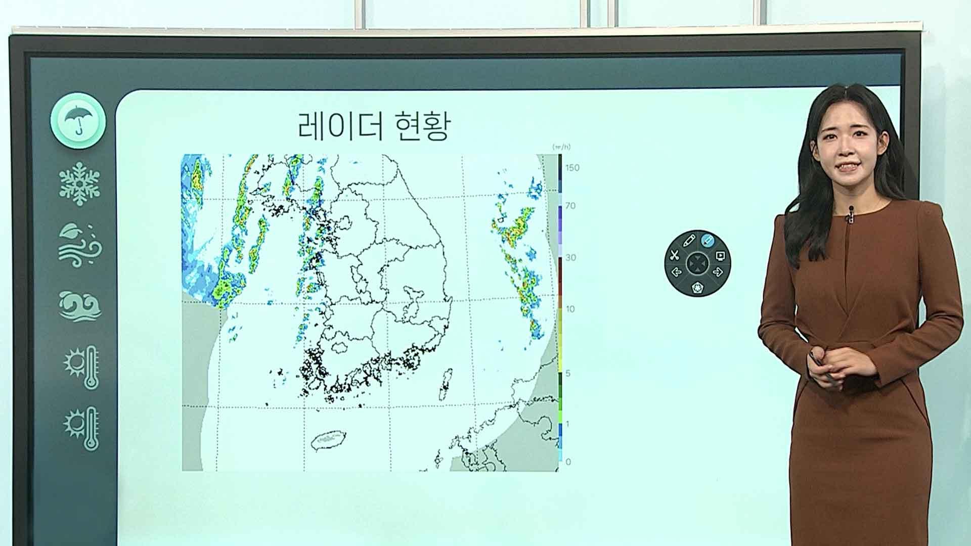 [날씨클릭] 온라인카지노 슬롯 대부분 비 …곳곳 강풍, 우박 동반 요란