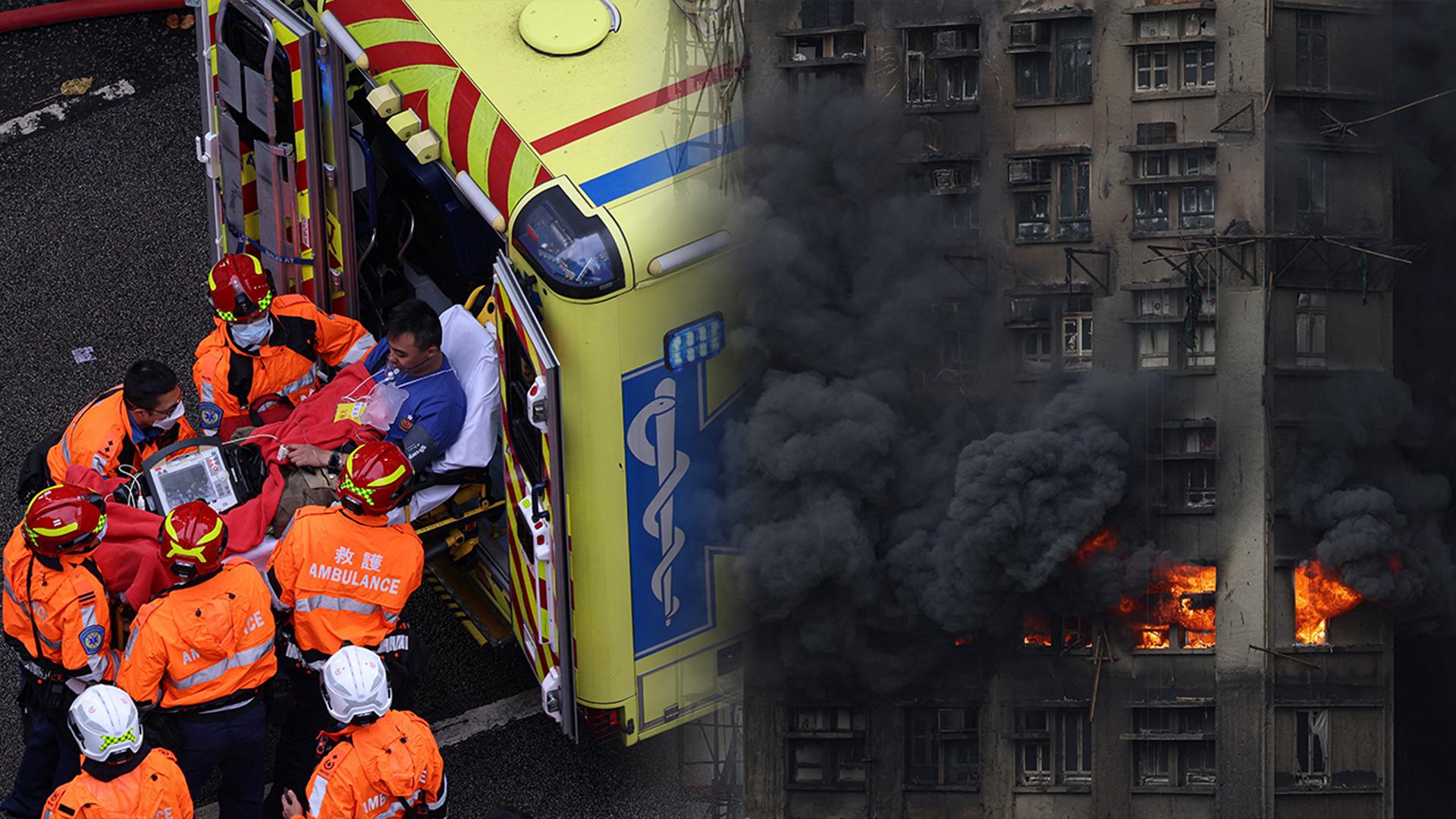 홍콩 초고층 온라인카지노 온카판 화재참사…"55명 사망·279명 실종"
