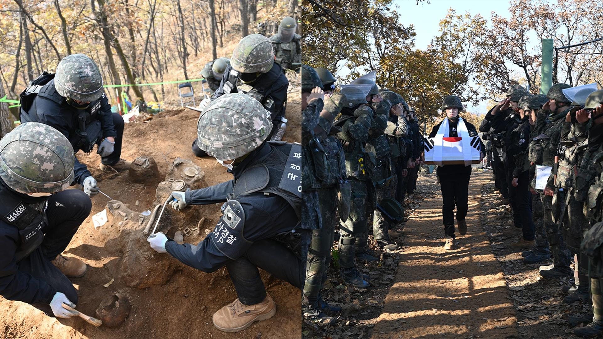 군, 백마고지서 유해 25구 발굴…대부분 국군 전사자