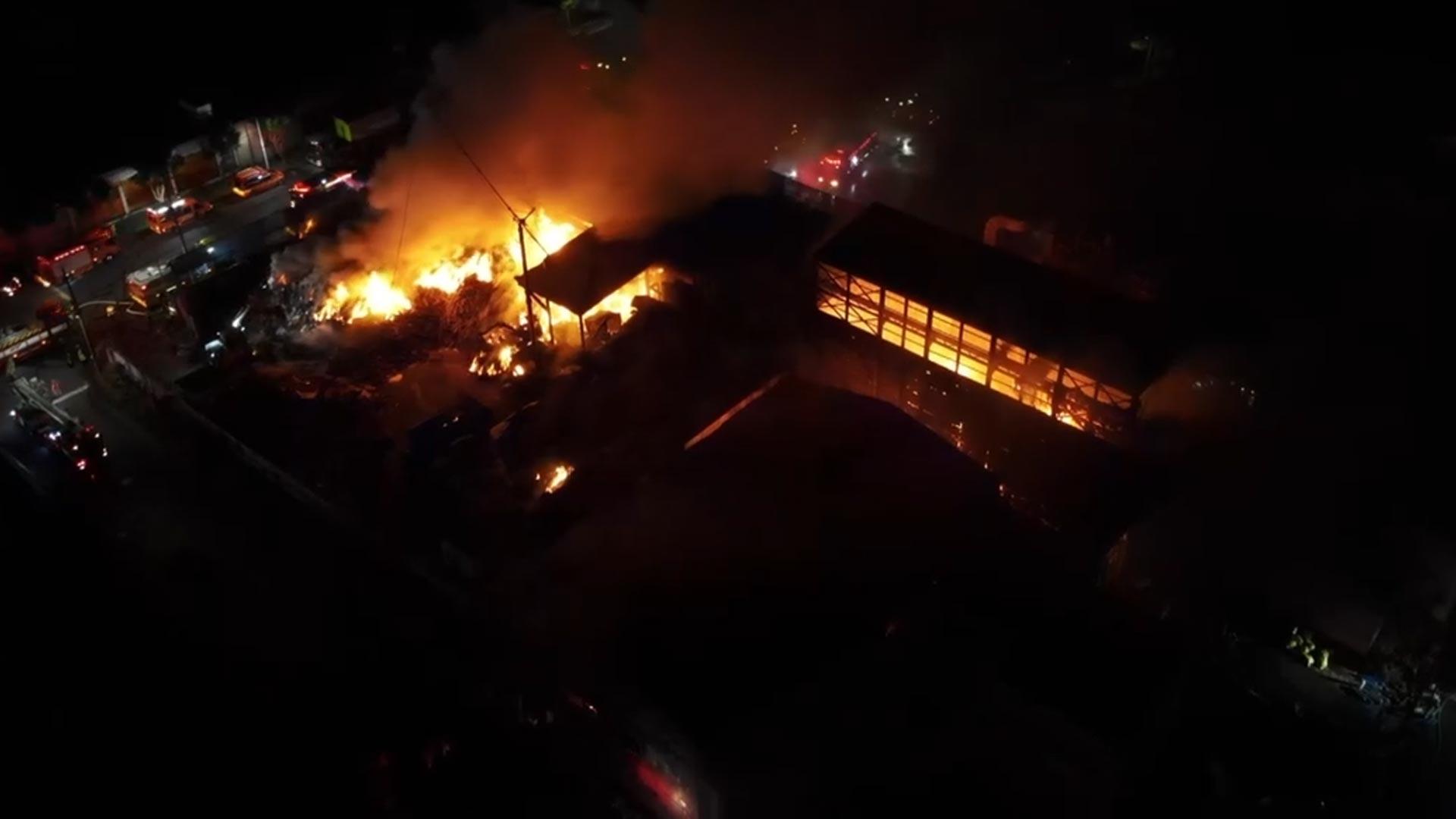 제주 서귀포 야적장 화재…메이저카지노당국 대응 1단계 발령