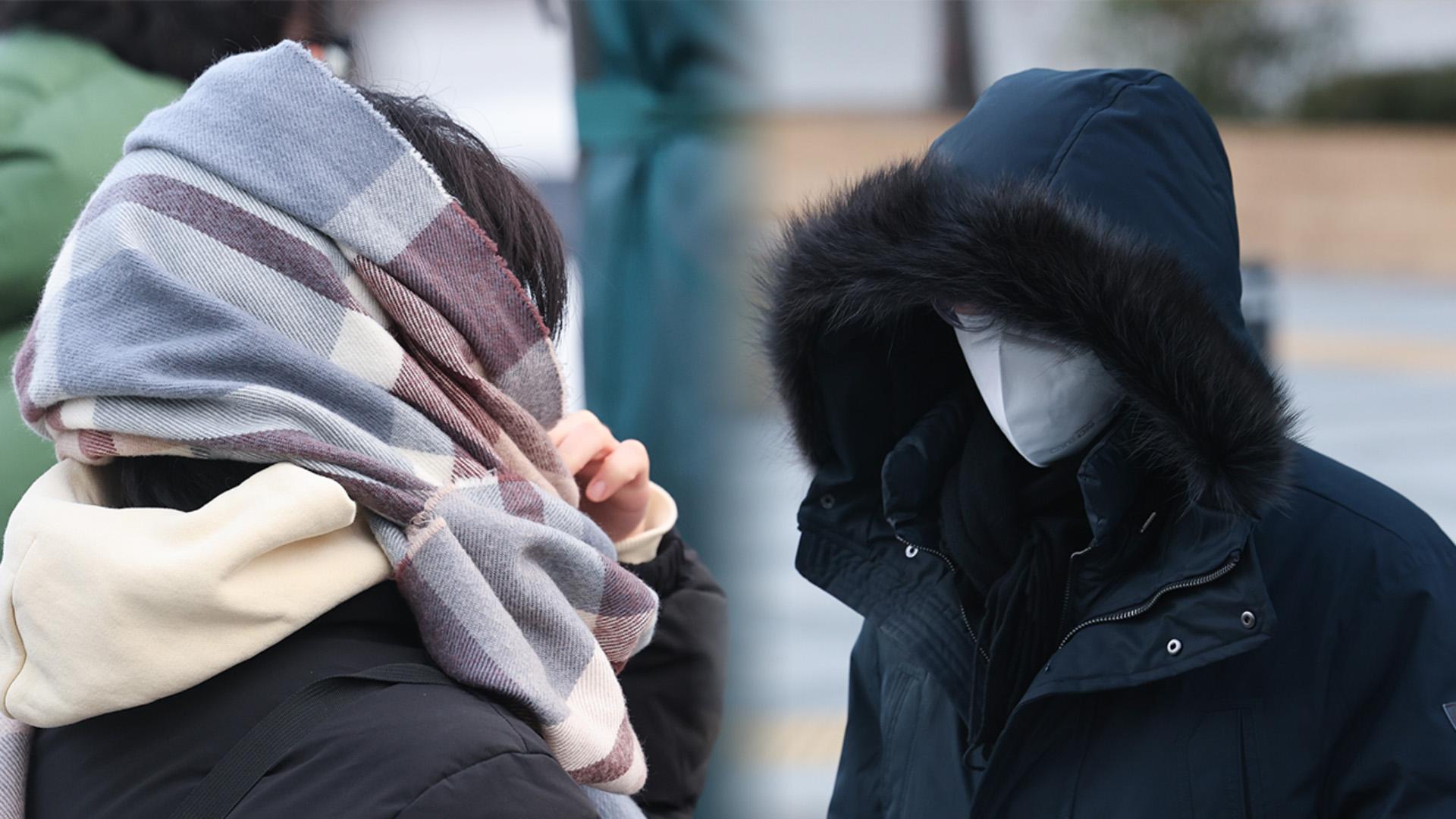 찬 바람에 온라인카지노 사이트권 추위…도로 살얼음 주의