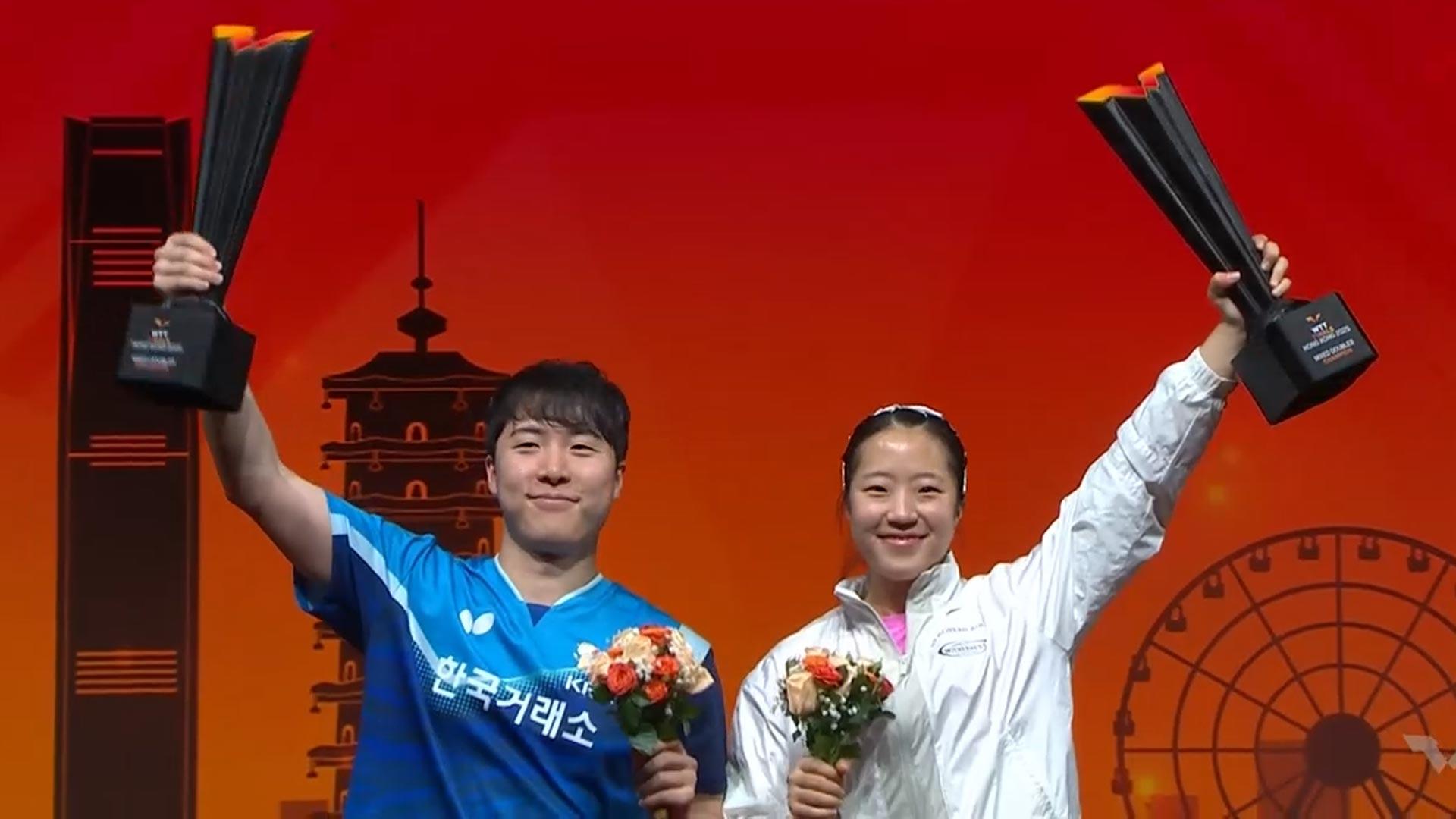 '삐약이' 날았다…신유빈-메이저카지노, 만리장성 넘어 우승