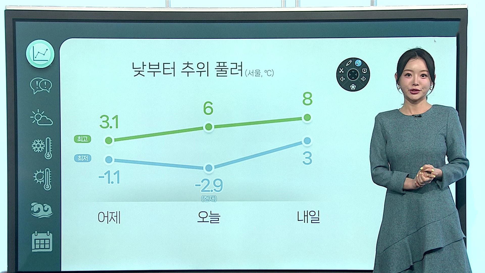 [날씨클릭] 오늘 출근길도 온라인카지노 라이센스 벳엔드권 '뚝'…낮부터 추위 풀려