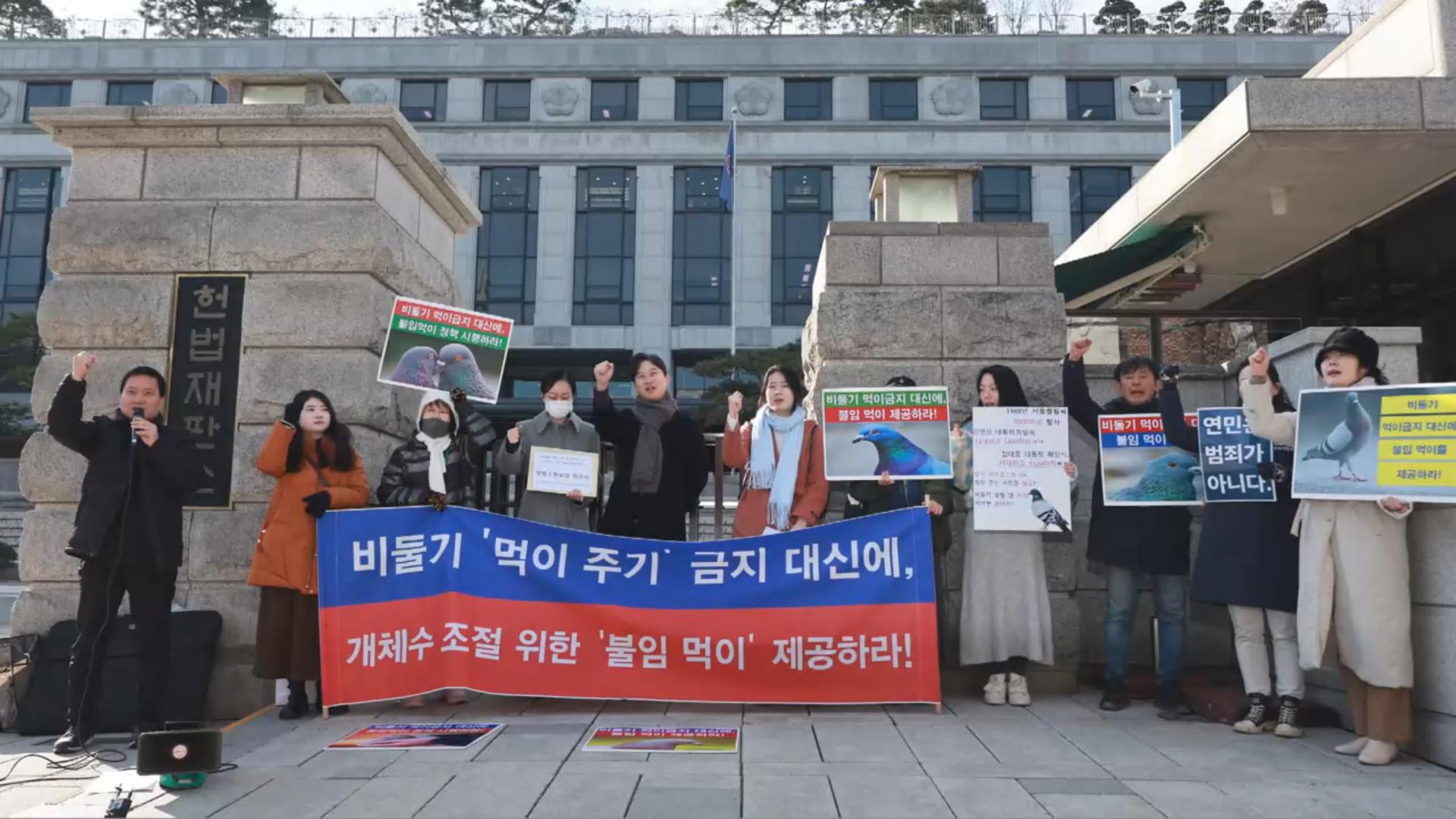 "비둘기 먹이 금지는 한국 최고 온라인카지노 추천학대"…한국 최고 온라인카지노 추천단체, 헌법소원