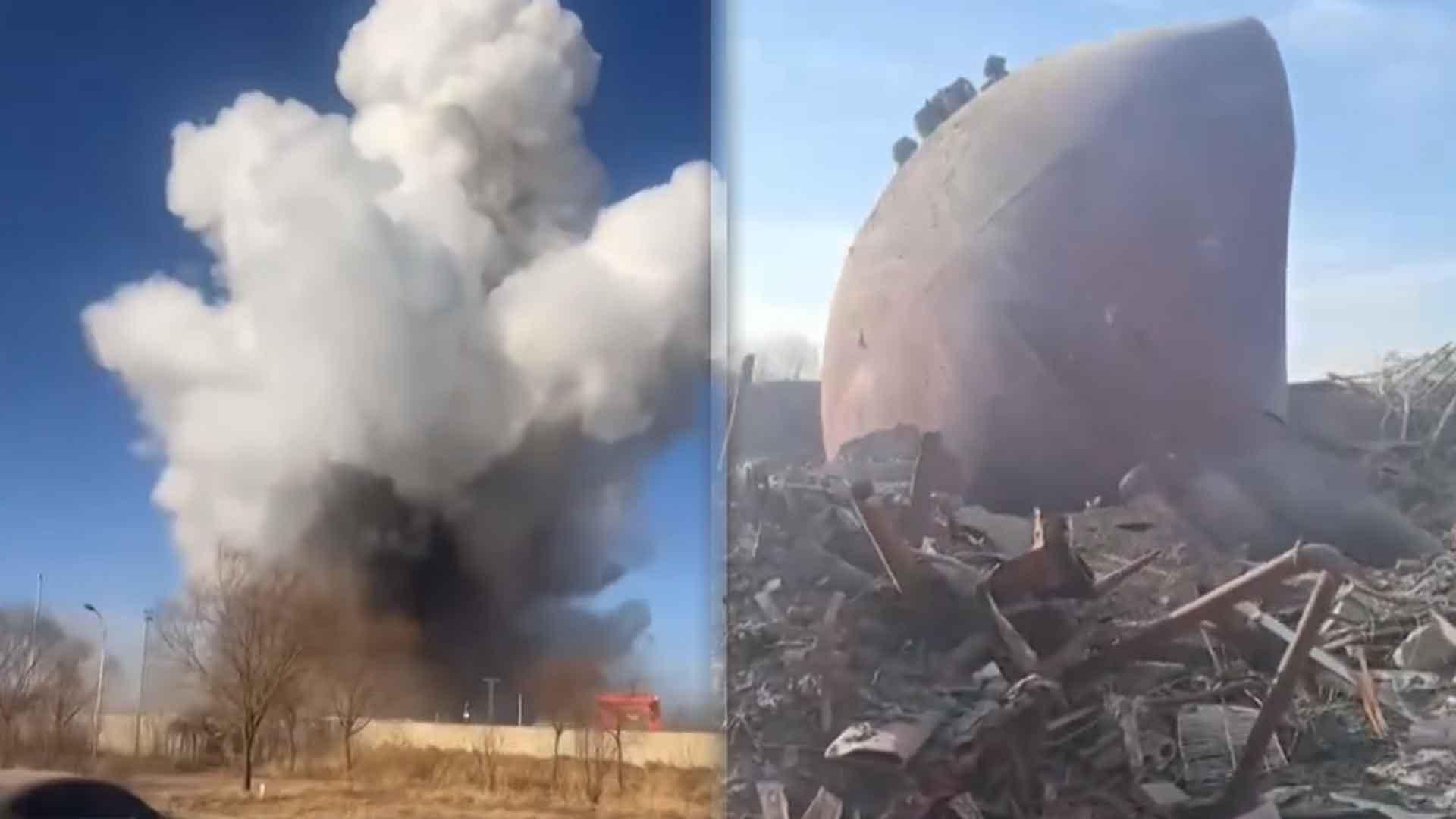 中 네이멍구 철강공장 폭발 90여명 사상…대형 파편 2㎞ 날아가