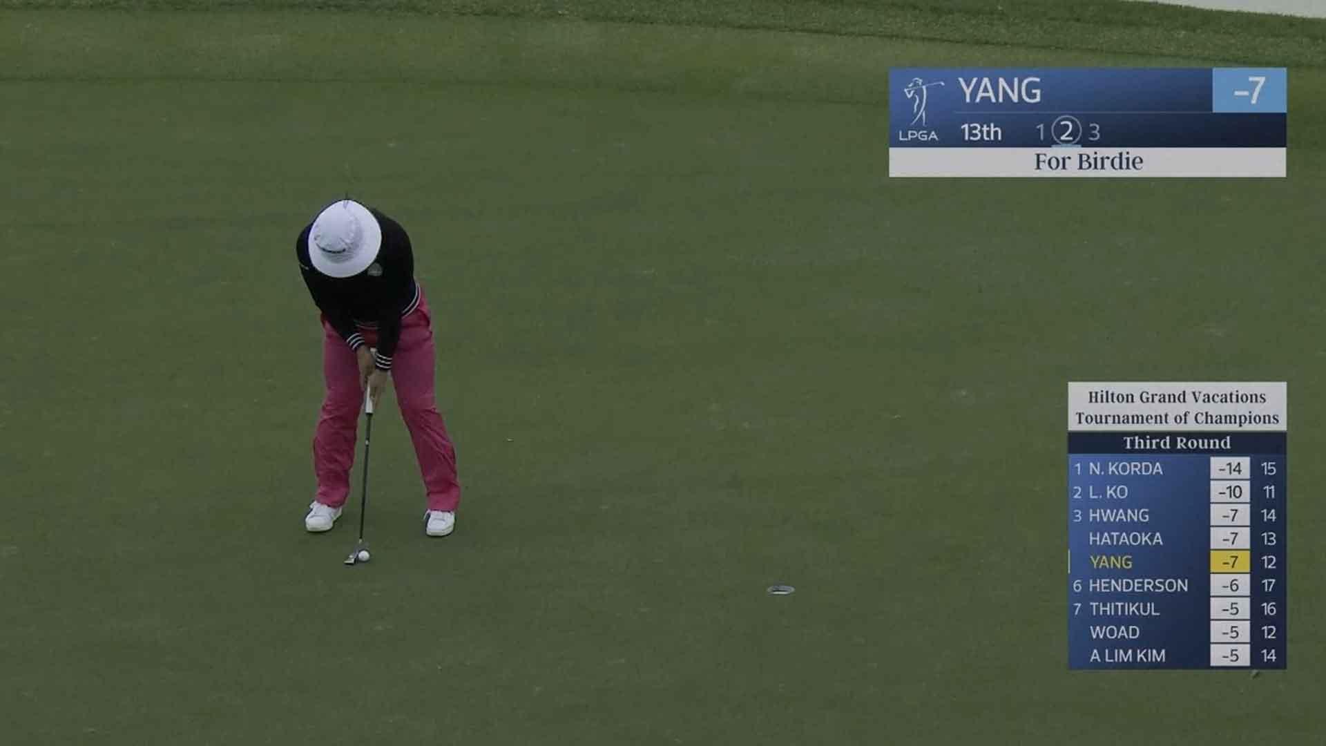 양희영, LPGA 투어 개막전 3라운드 2위