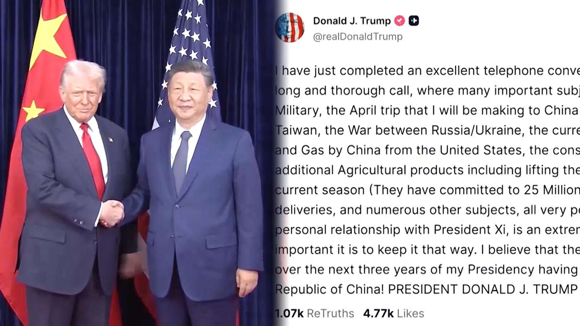 "미국 석유 사라" vs "대만에 무기 팔지마"