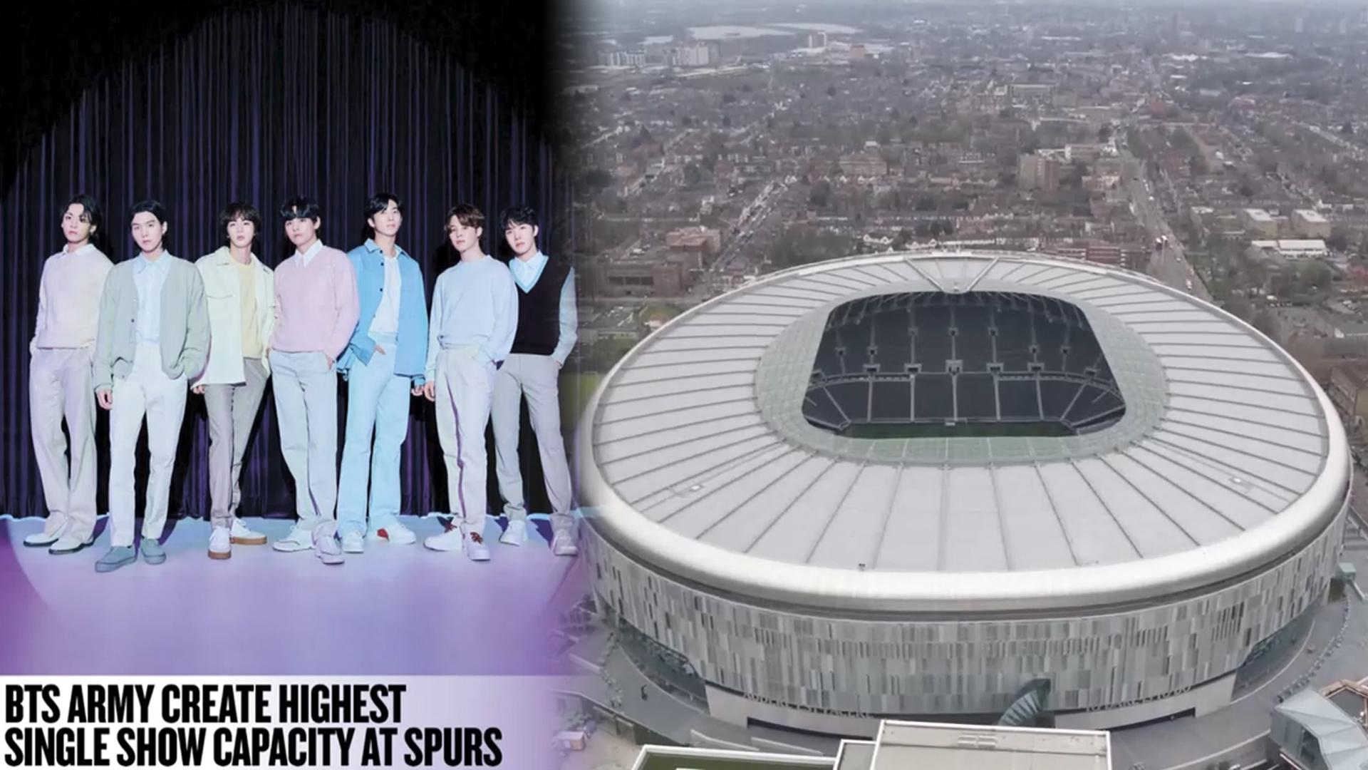 BTS, 영국 토트넘 홈구장 12만석 매진 달성