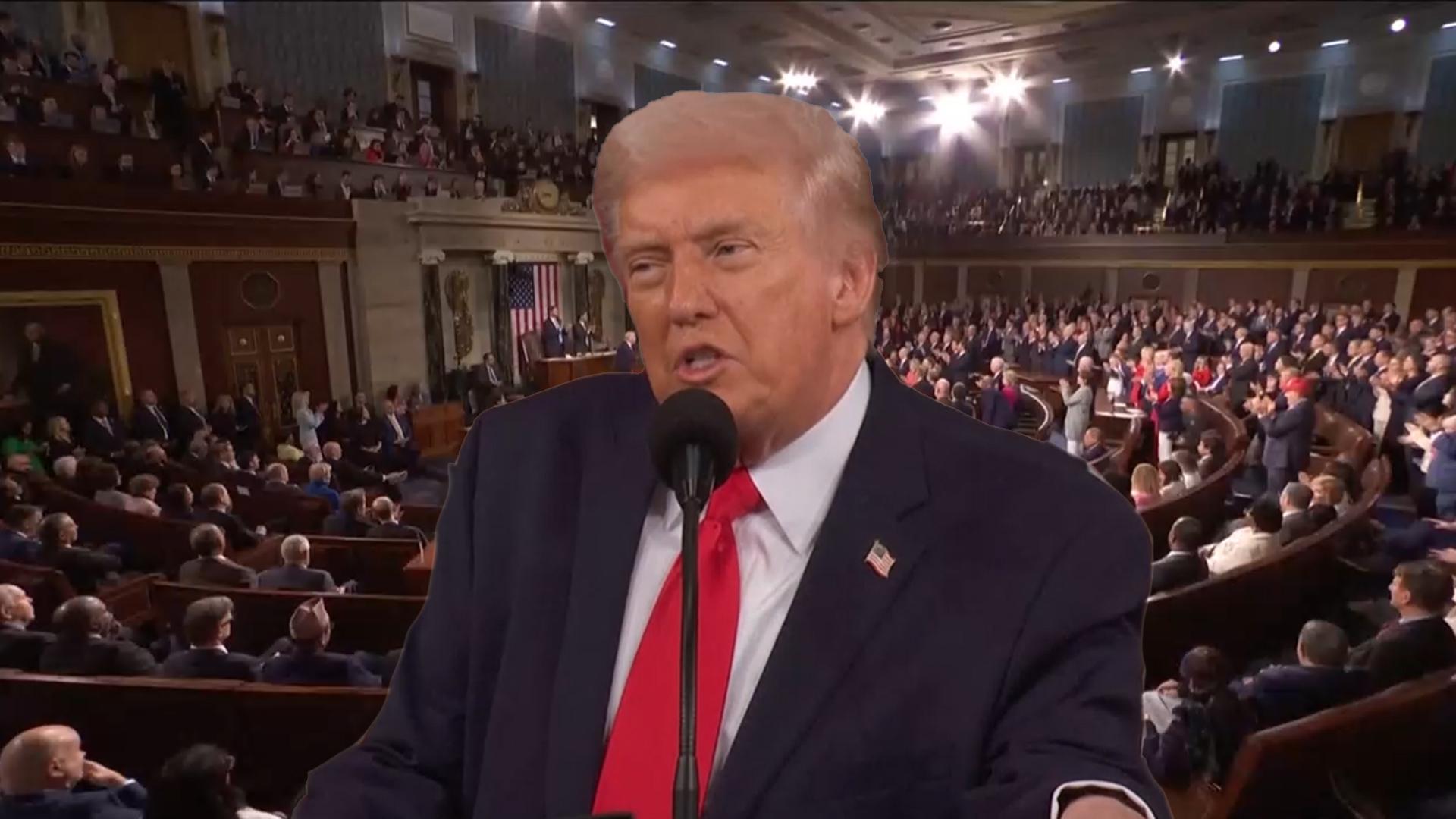 트럼프 역대 최장 국정연설…관세·이민정책 지속