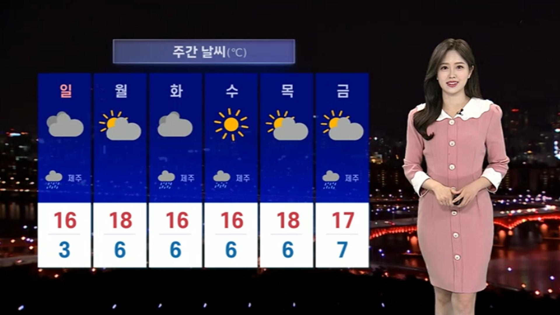 [날씨] 주말 맑고 완연한 봄…아침 서리·안개