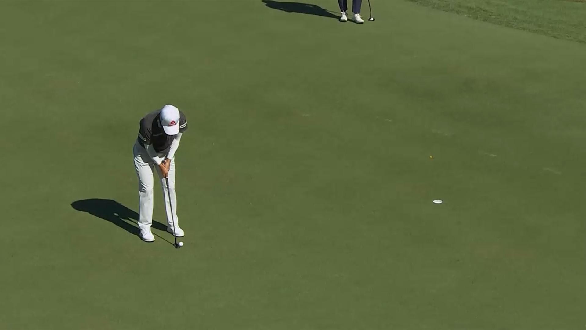 '샷이글' 김효주, LPGA 파운더스컵 선두로 출발