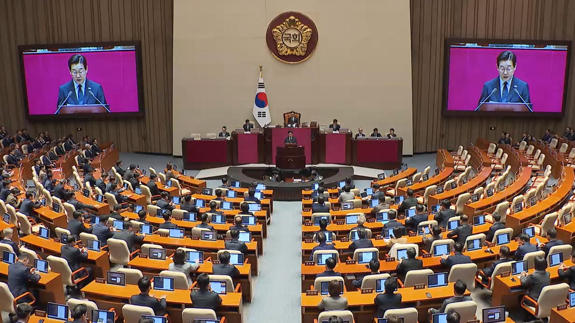 '전쟁추경' 이 대통령 시정연설…여야 공천 혼란 가중