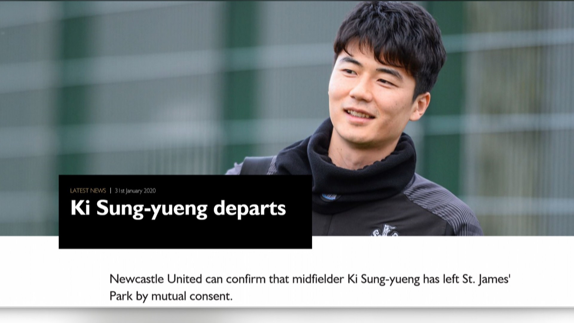 기성용, 뉴캐슬과 결별…새 팀 물색