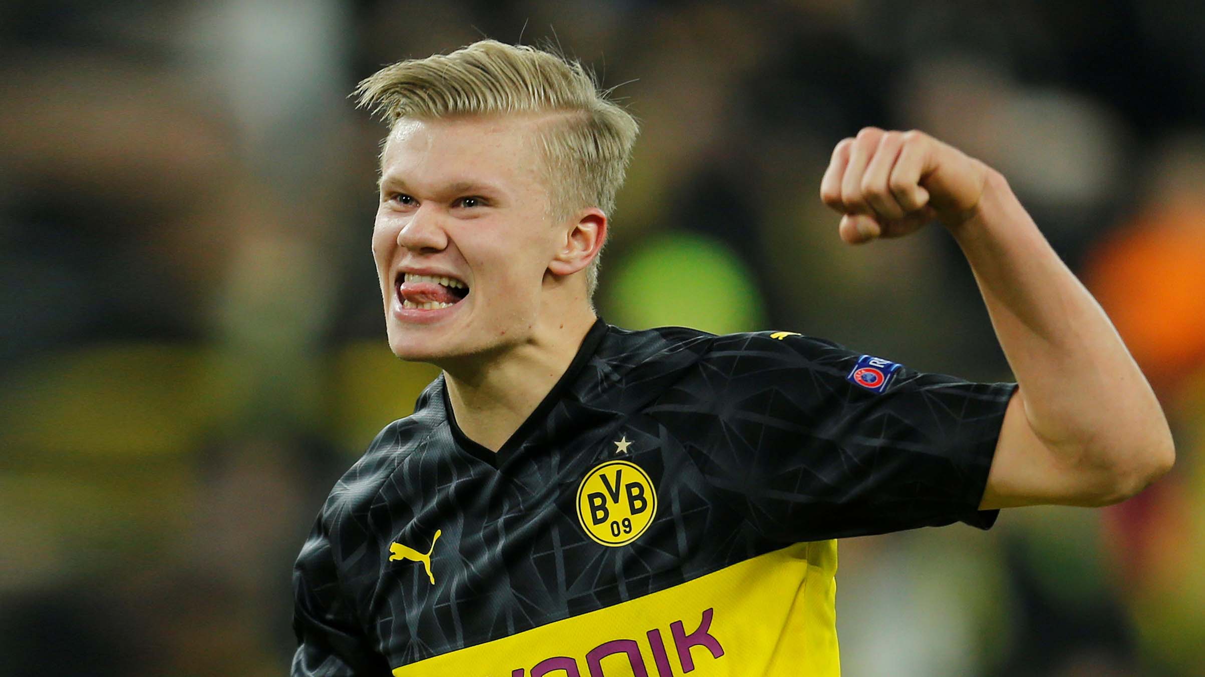 [해외축구] 멀티골 폭발 홀란드, 음바페와 맞대결 완승