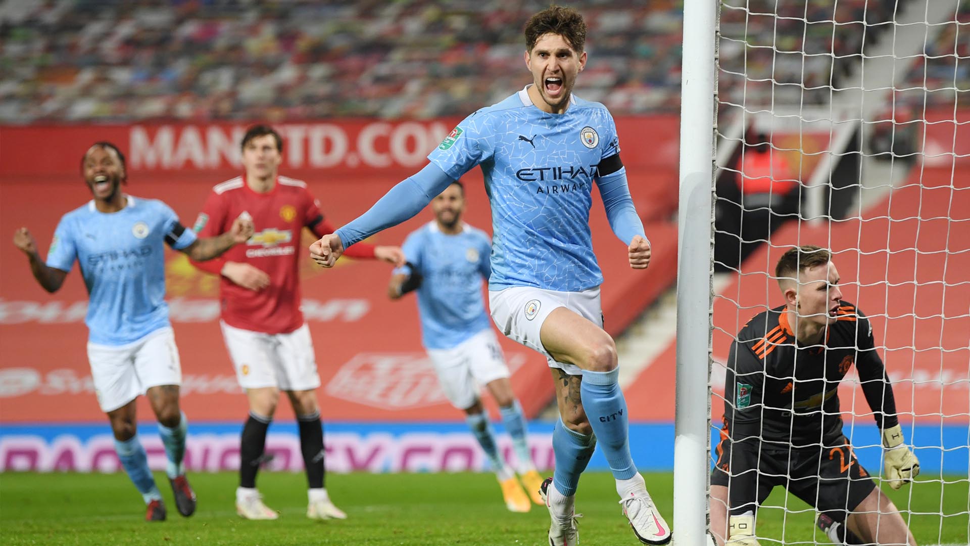 맨시티, 맨유 잡고 리그컵 결승…토트넘과 우승 경쟁