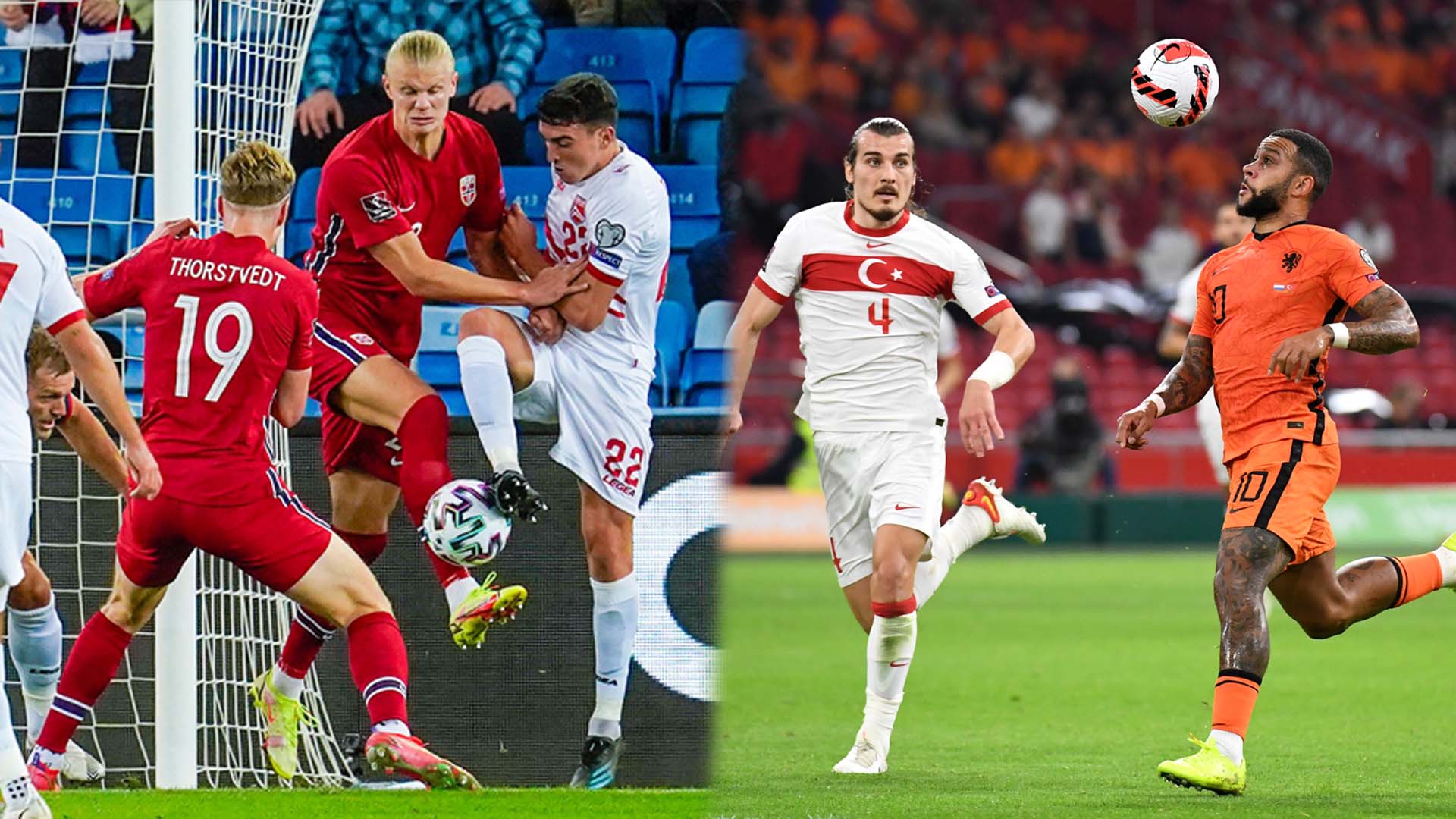 카타르월드컵 유럽예선 골잔치…홀란·데파이 해트트릭