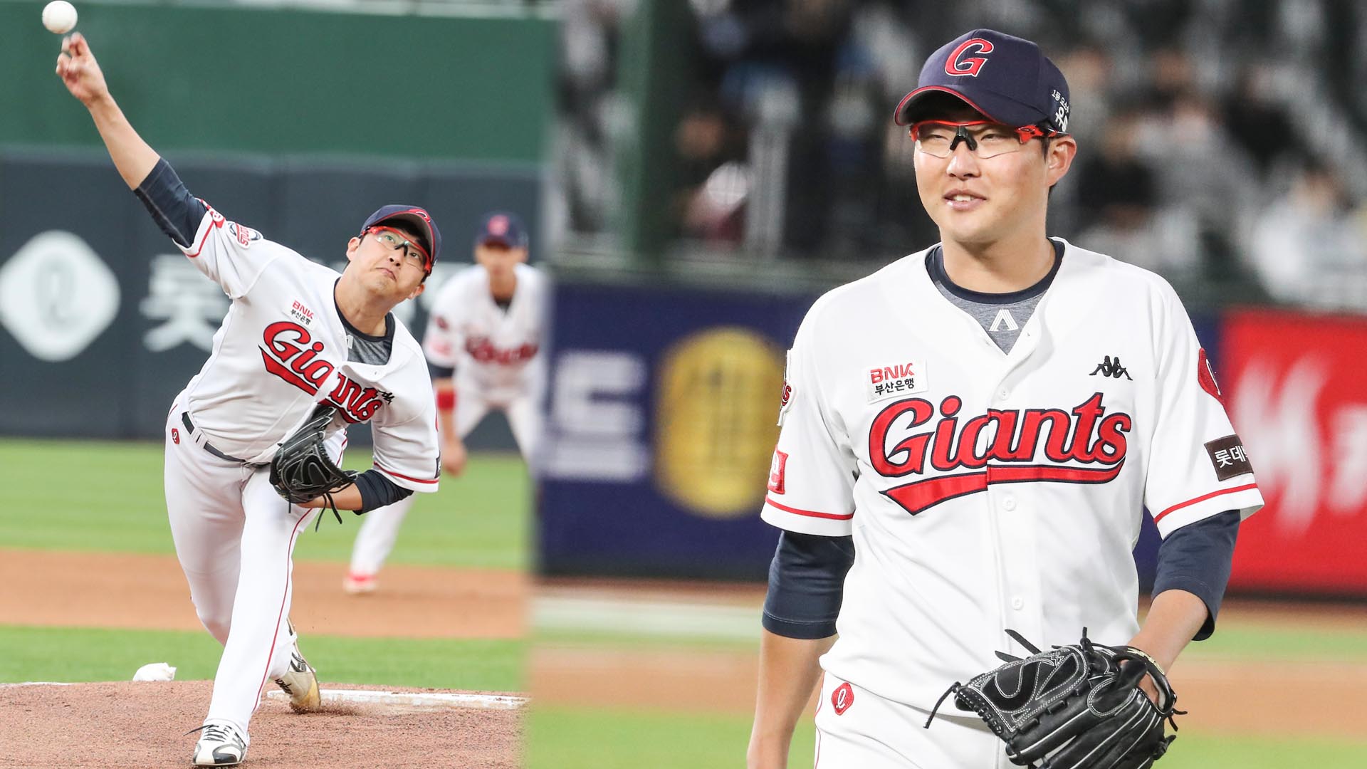 박세웅, 8이닝 10K 무실점 역투…롯데 4연패 탈출