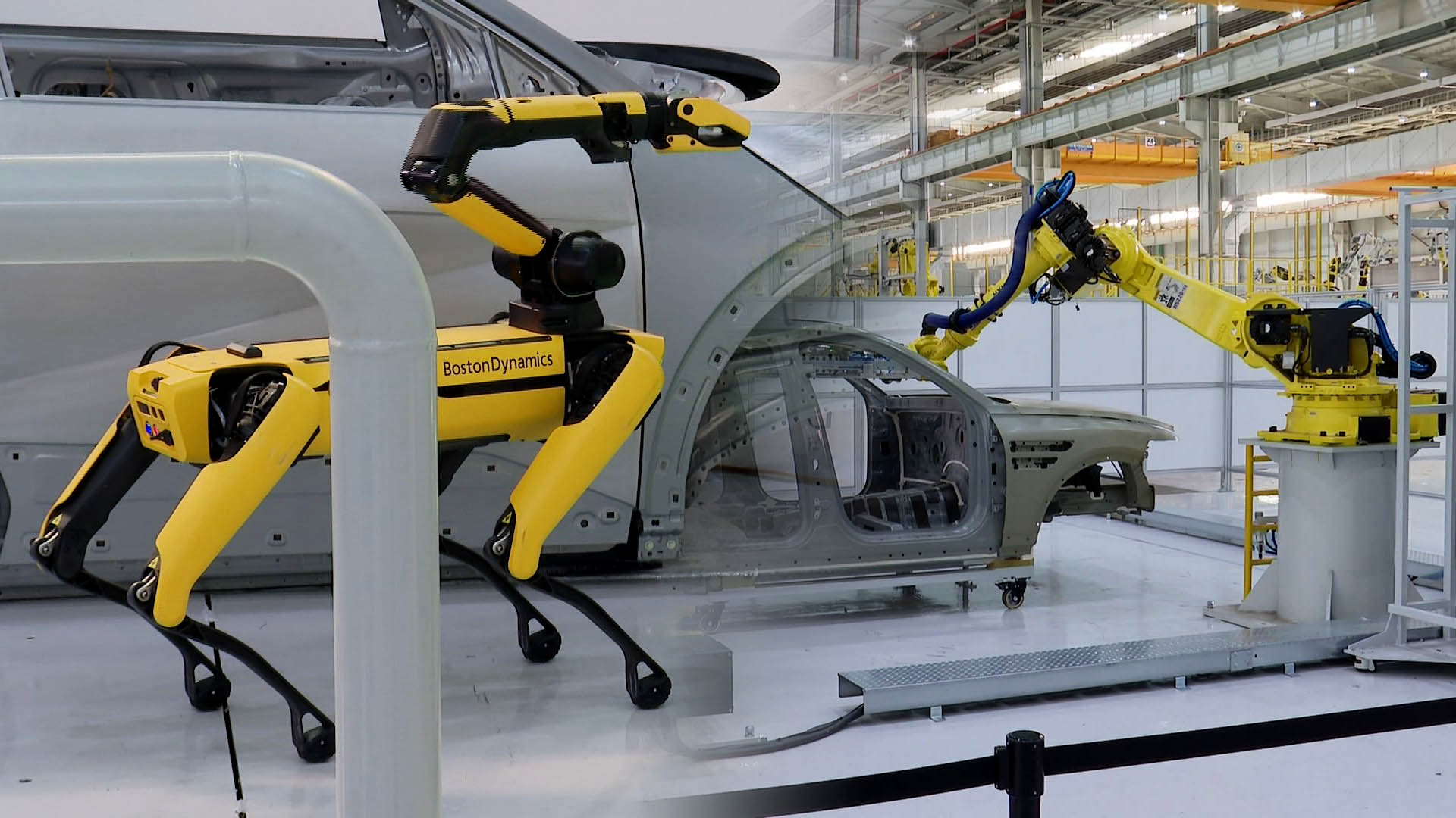 '로봇개'가 차량 검사…현대차, 새 제조기술 대거 선보여